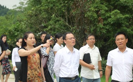 旅投創新公司董事長孫曉明一行前往金龍長城景區開展工作督查